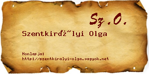 Szentkirályi Olga névjegykártya